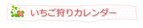 →いちご狩りカレンダー